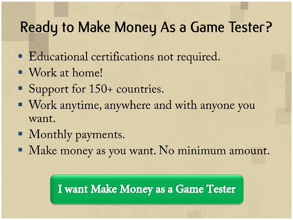 Video Game Tester Jobs at Home Get paid for playing NEW games