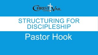 STRUCTURING FOR
DISCIPLESHIP
Pastor Hook
 