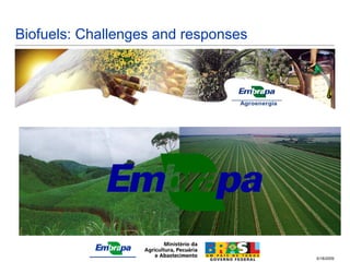 Biofuels: Challenges and responses




                                     5/18/2009
 