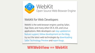 WKWebView in Production | PDF