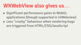 WKWebView in Production | PDF