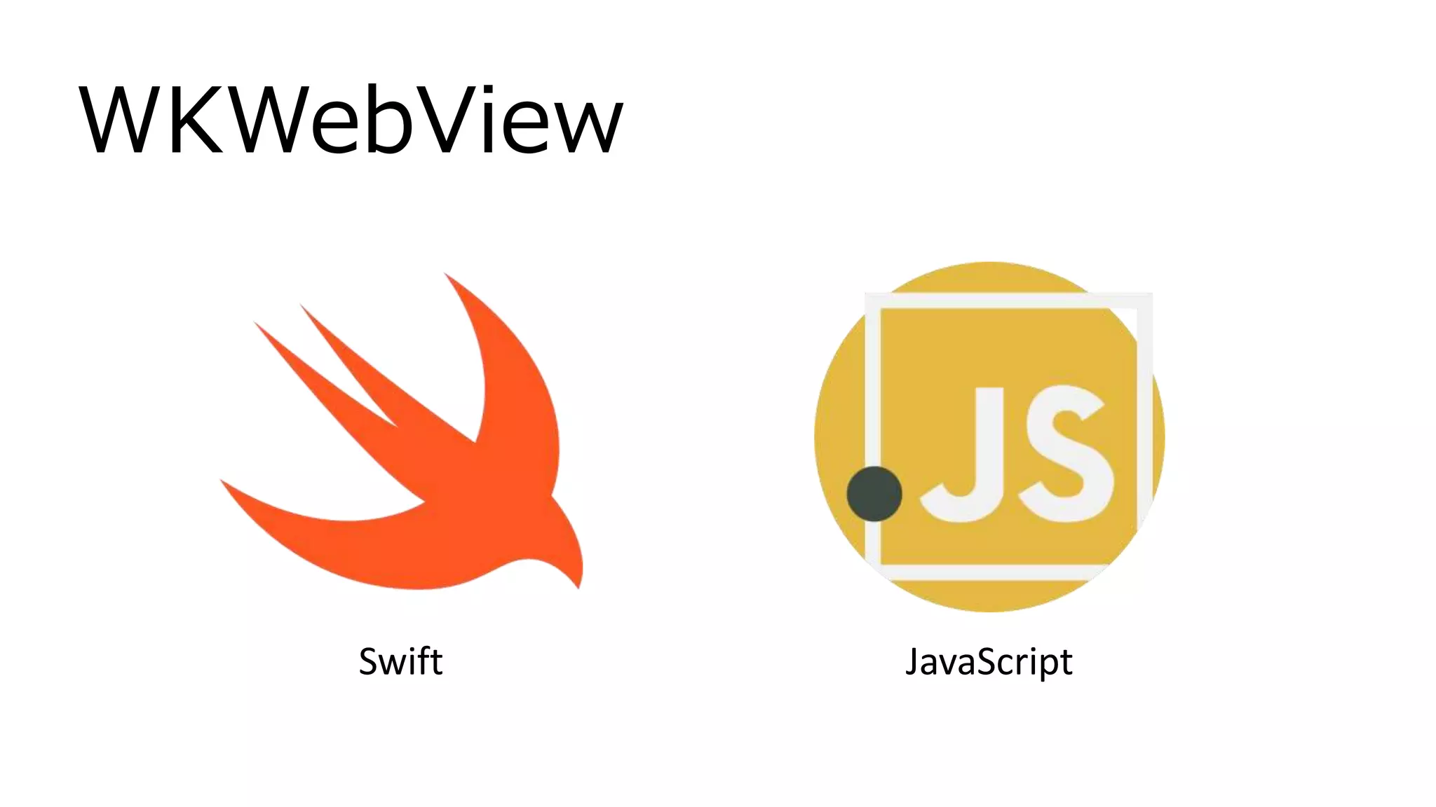 WKWebView
Swift JavaScript
 