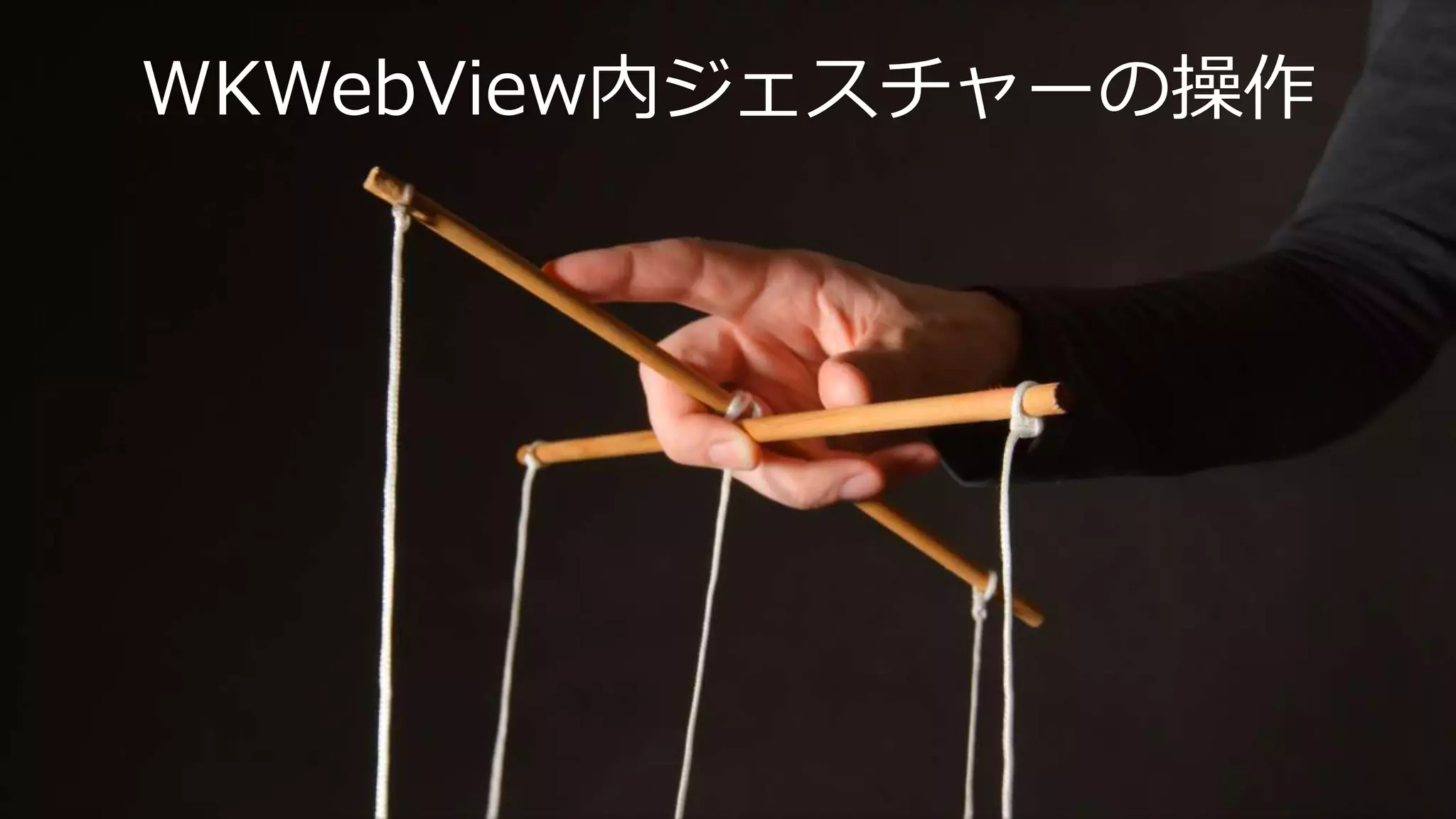 WKWebView内ジェスチャーの操作
 
