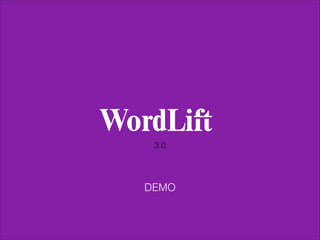 WordLift 3.0 - Dynamic Semantic Publishing for WordPress 