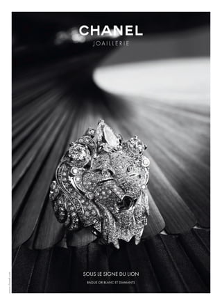 www.chanel.com
SOUS LE SIGNE DU LION
BAGUE OR BLANC ET DIAMANTS
 
