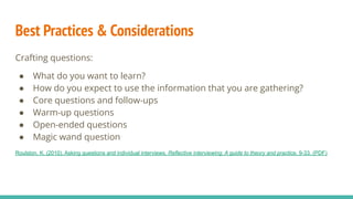 1:1 Community Interview Examples & Tips for Libraries | PDF