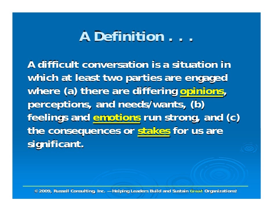 définition conversation