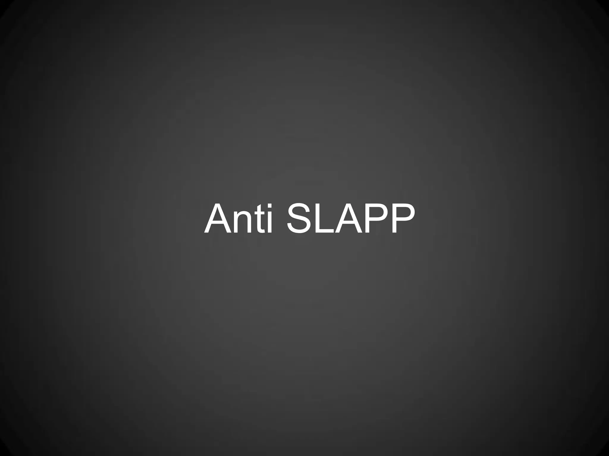 Anti SLAPP
 