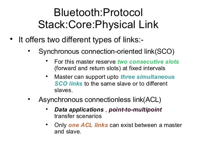 Bluetooth sco slots