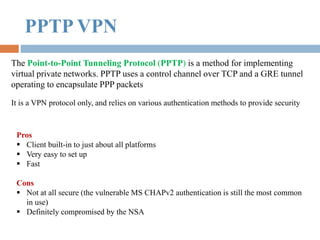 Pptp Packet WLAN:VPN Security | PPTX