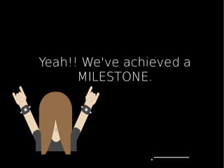 Yeah!! We've achieved a
MILESTONE.
 