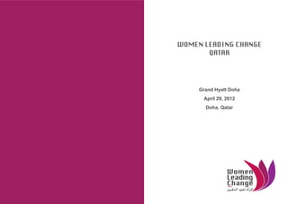Women Leading Change (WLC Qatar) brochure