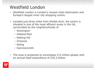 Westfield London meets Nash Bond