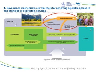 Ecosystem Services and Resilience Framework (ESR) | PDF