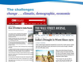 WLE – Presentation for Discussion with Donors and Partners – June 2013