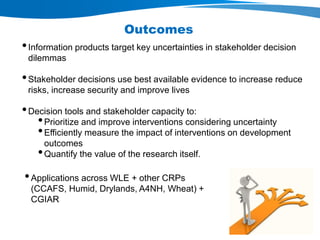 WLE – Presentation for Discussion with Donors and Partners – June 2013
