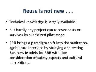 WLE – Presentation for Discussion with Donors and Partners – June 2013