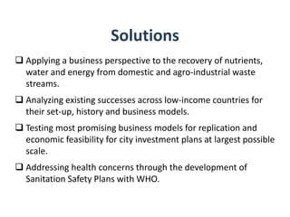 WLE – Presentation for Discussion with Donors and Partners – June 2013