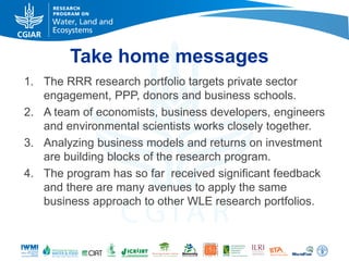 WLE – Presentation for Discussion with Donors and Partners – June 2013