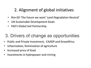 WLE – Presentation for Discussion with Donors and Partners – June 2013