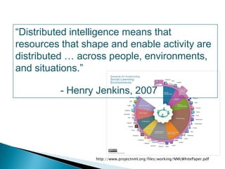 Why PLEs?“…real-world problems are now too complex to be solved by a single person. The knowledge and expertise needed to solve them is increasingly distributed across networks.”- Paavola & Hakkarainen, 2005; Nardi, et al, 2000)