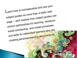 SHIFTIntelligence is an attribute of individuals (as in possessed by)				Intelligence is accomplished not possessed