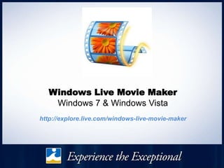 Windows Live Movie Maker
    Windows 7 & Windows Vista
http://explore.live.com/windows-live-movie-maker
 