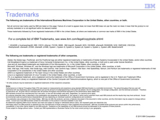 Computer Based Databases Trademarks Workload Management Update for z/OS 1.10 and 1.11