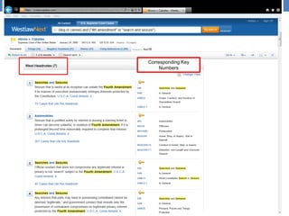Corresponding Key
Numbers
 