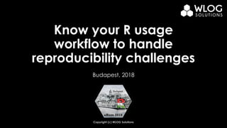 Copyright (c) WLOG Solutions
Know your R usage
workflow to handle
reproducibility challenges
Budapest, 2018
 