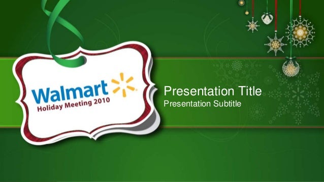 walmart annual holiday event template walmart annual holiday event template, Walmart Template Presentation, Presentation templates