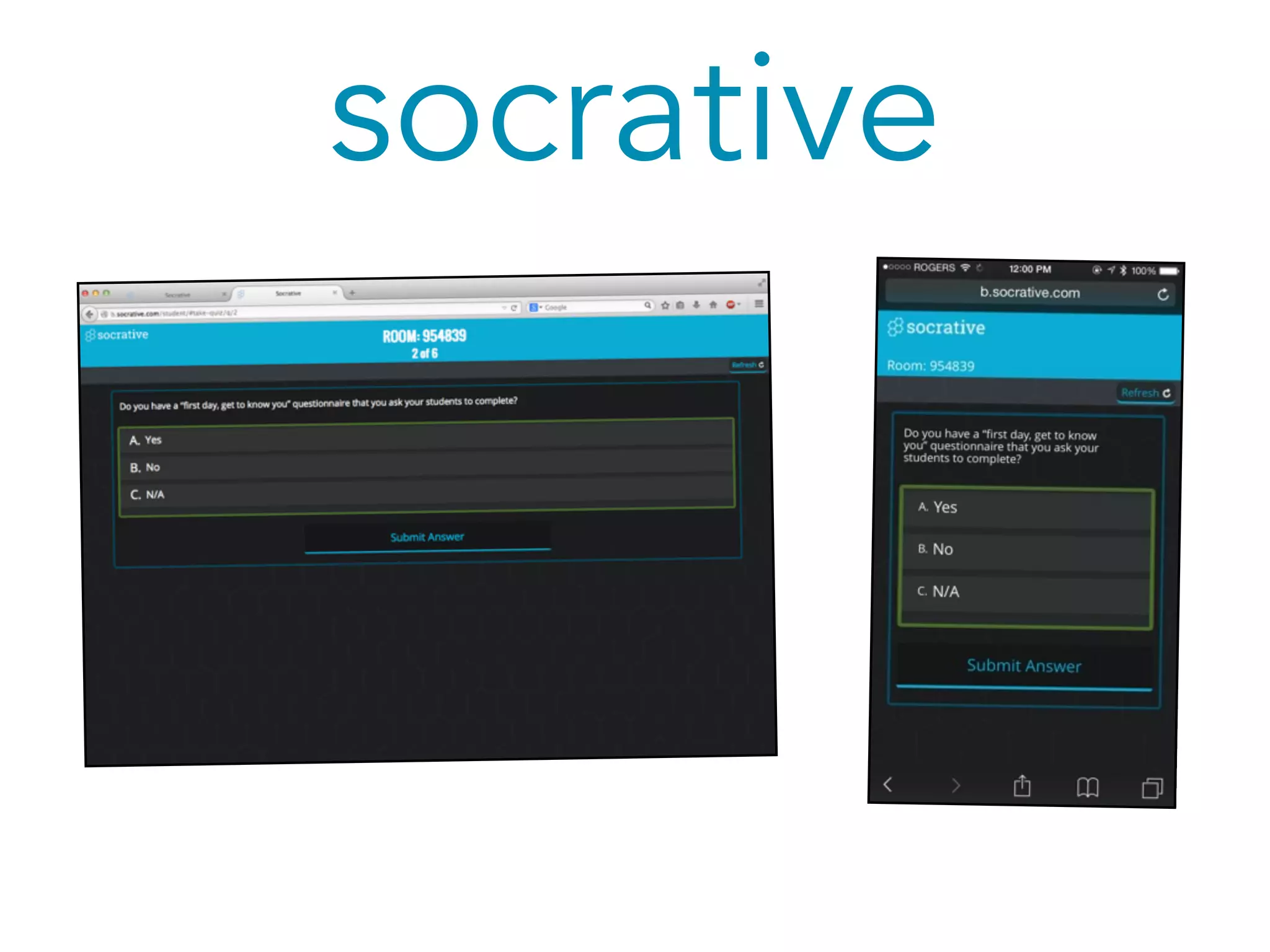 socrative 
 
