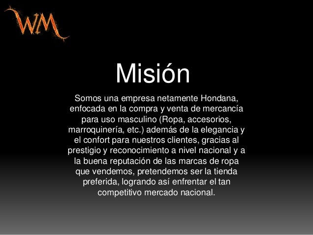 Wm Tienda de Ropa Masculina