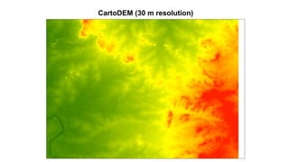 CartoDEM (30 m resolution)
 