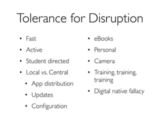 Digital Native Fallacy
Technological Skill




                                          Time
                  Students  ...