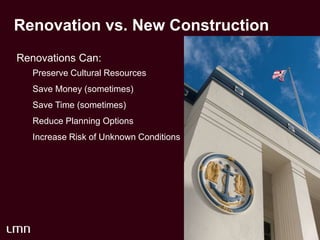From Dreams to Reality: The Transition from Planning to New Facilities