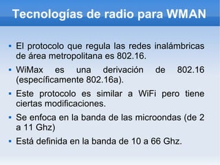 redes de area metropolitana