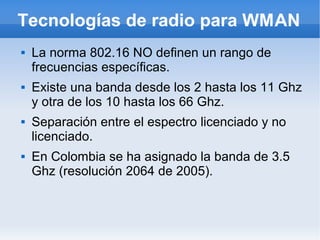 redes de area metropolitana