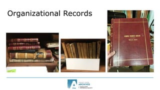 Organizational Records
 
