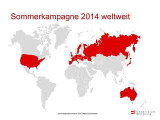 Bedeutung Herkunftsmarkt Deutschland
• 69 Mio. Auslandsreisen (5+ Tage und Kurzurlaub)
• Reisevolumen 2012 in Österreich:
...