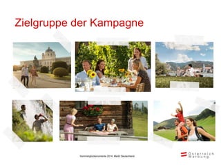 Zielgruppe der Kampagne
Sommerglücksmomente 2014, Markt Deutschland
 