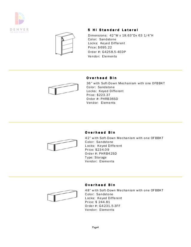 furniture standards catalog