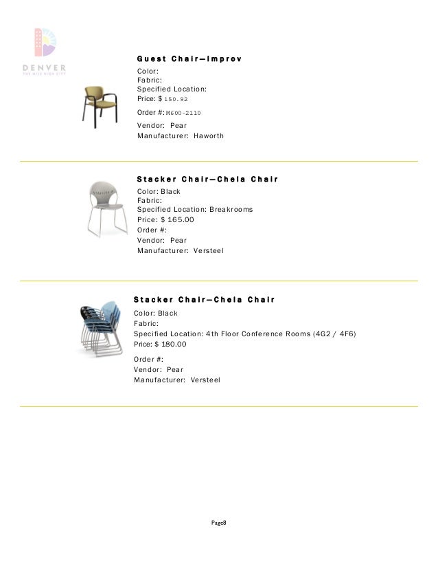 furniture standards catalog