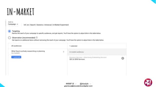 IN-MARKET
#WMF18 - @ktzstyle -
gianluca@boosterboxdigital.com
 