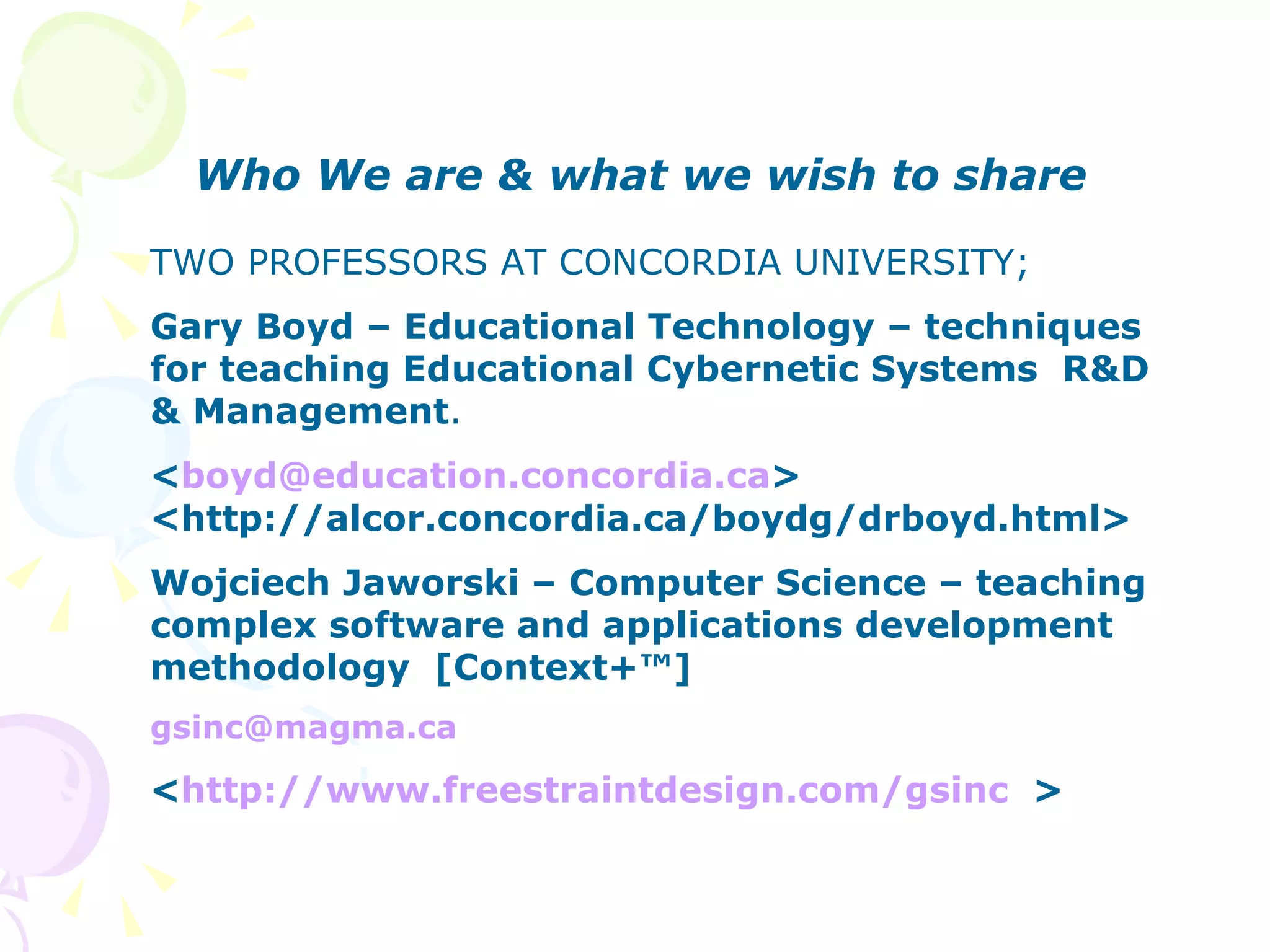 WMJ&GMBwosc08-Effective Learning & Production Via Modelling | PPT