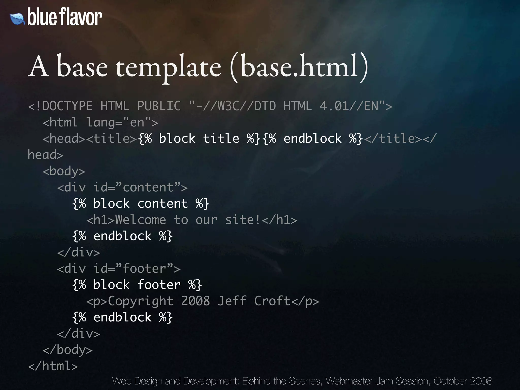 Webmaster Jam Session: Design and Development Behind the Scenes Day Two