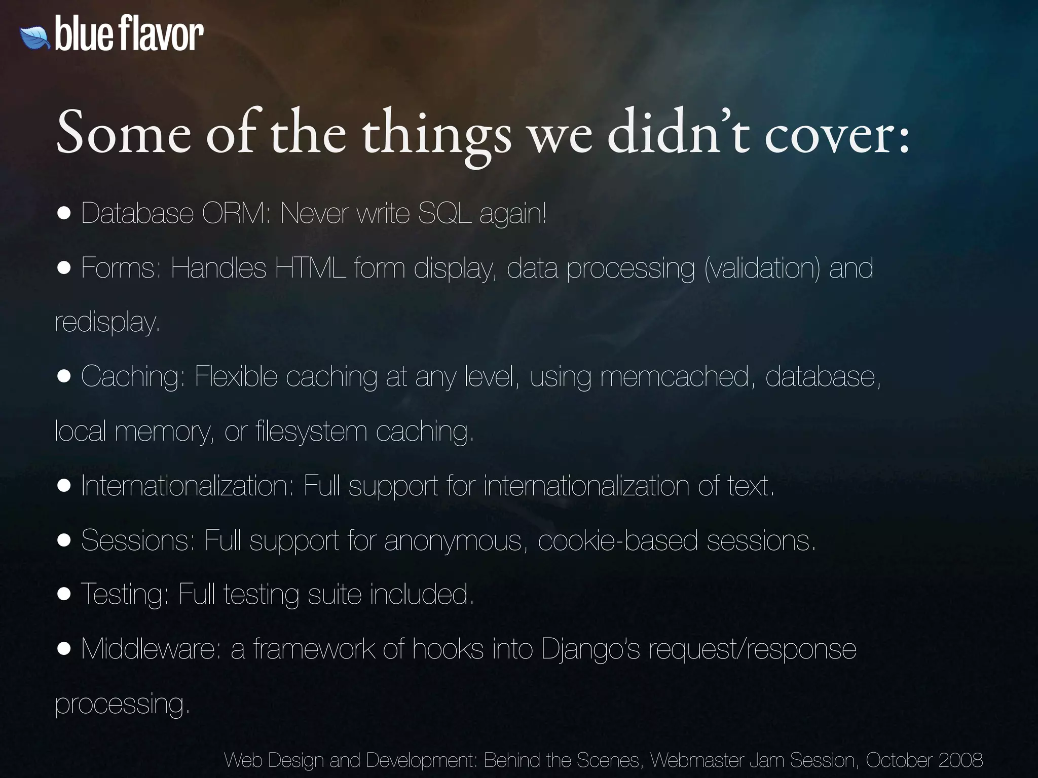 Webmaster Jam Session: Design and Development Behind the Scenes Day Two