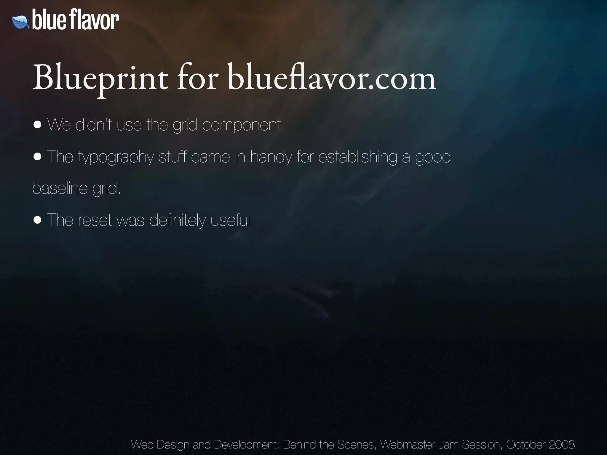 Webmaster Jam Session: Design and Development Behind the Scenes Day Two