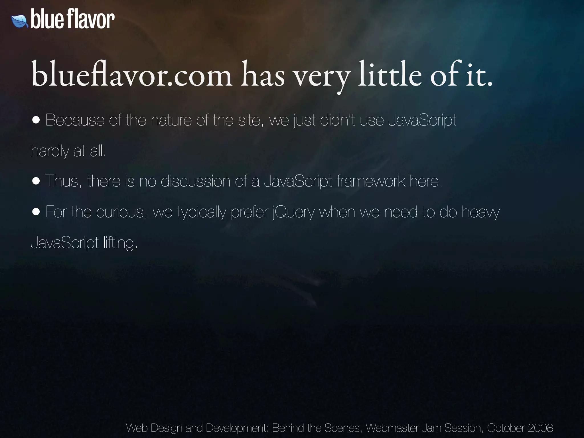Webmaster Jam Session: Design and Development Behind the Scenes Day Two