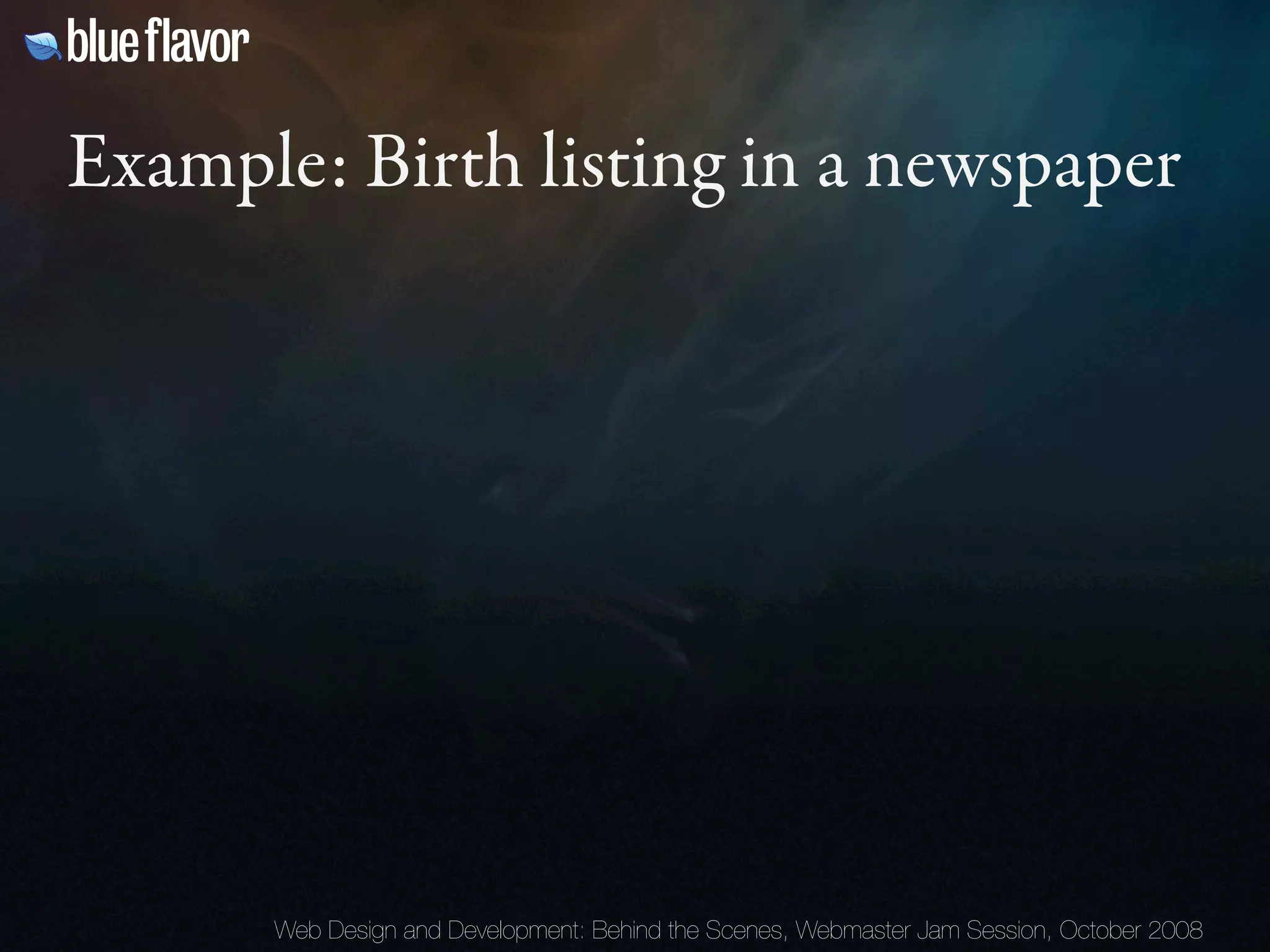 Webmaster Jam Session: Design and Development Behind the Scenes Day Two